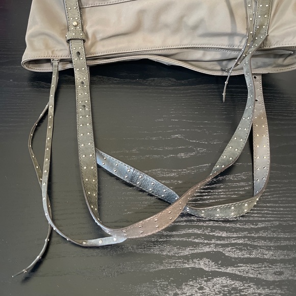 MZ Wallace Harlow Studded Nylon Tote - Neutral Color - Pre-owned - Picture 4 of 14